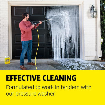 Kärcher House & Siding Cleaner, Removes Dirt, and Grime, Highly Concentrated, Makes up to 40 gal of Cleaner, Readily Biodegradable, For Pressure Washers