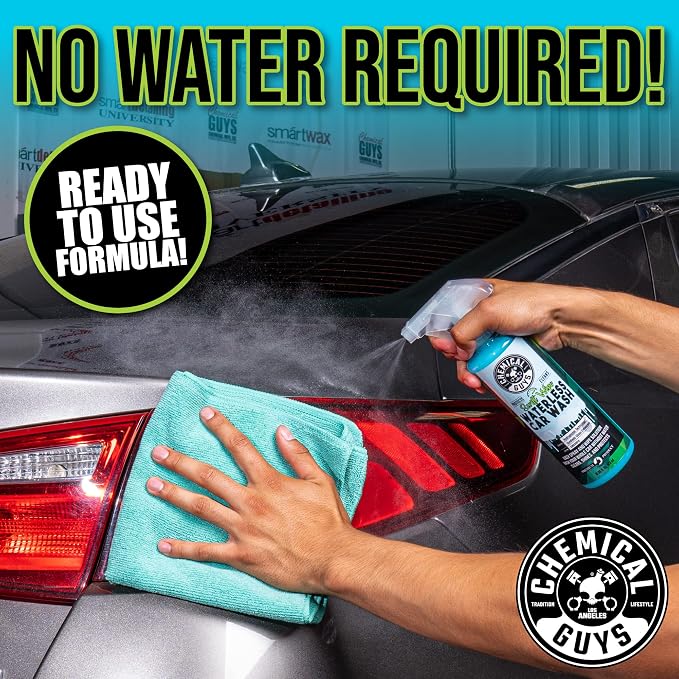 Chemical Guys Swift Wipe Sprayable Waterless Car Wash Spray - Spray and Wipe to Safely Clean and Shine Cars, Trucks, Motorcycles, RV & More, High Lubrication Formula, 16 oz