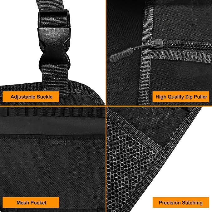 MYDAYS 2 Pack Seat Back Gun Rack, Camo Front Seat Organizer With Bullet Pocket Vehicle Holder for Hunting Rifles/Shotguns