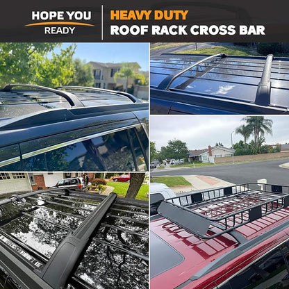 220lbs Heavy Duty Roof Rack Cross Bars Fit for Chevrolet Chevy Tahoe Suburban, GMC Yukon XL, Cadillac Escalade ESV 2015-2020 Aluminum Roof Rack Rail Crossbars Cargo Bars Rooftop