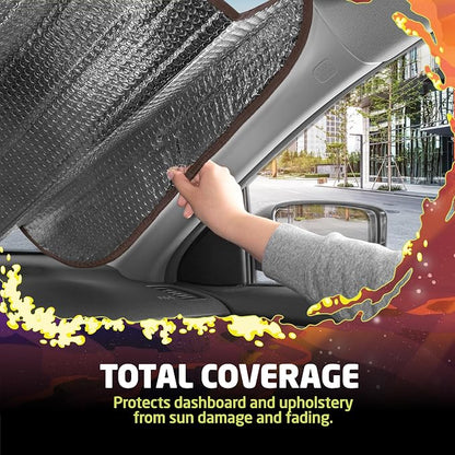 Rick and Morty Car Windshield Sun Shade Accordion Style Sunshade for Car Window Cartoon Car Sun Shade Rick and Morty Car Accessories
