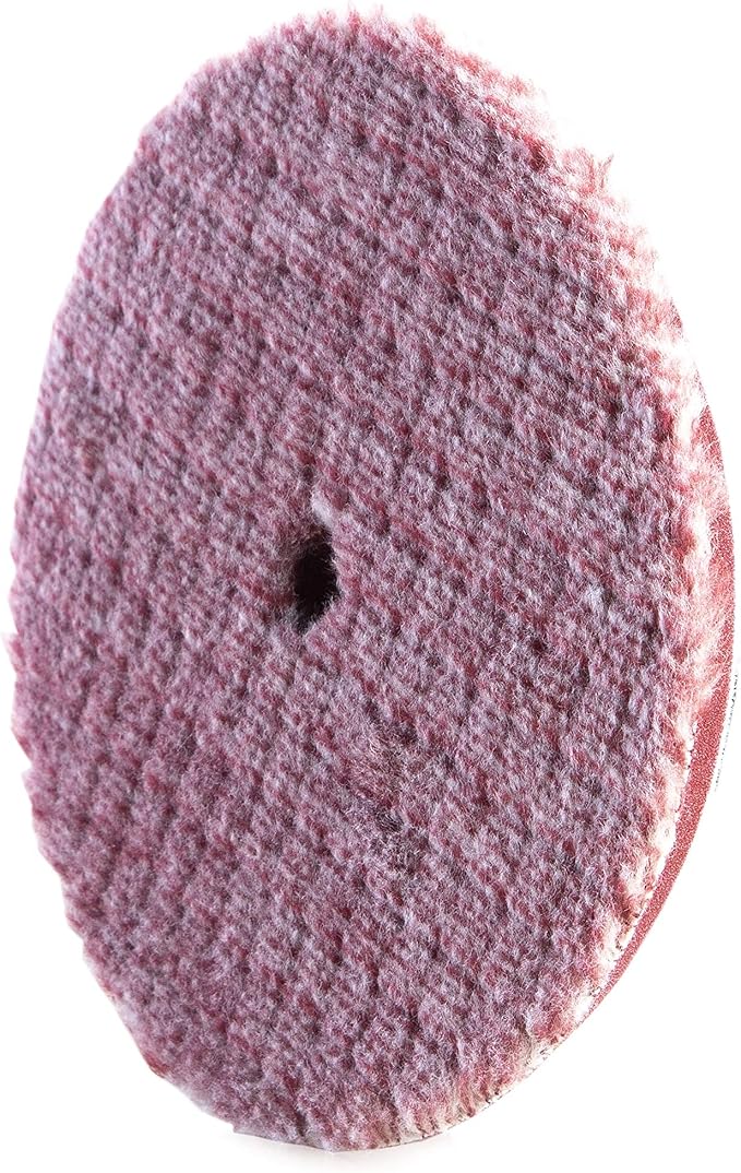 Adam's One Step Polishing Pad (6.5") - Blended Wool & Microfiber Cuts & Finishes in One Step - Color Coded to Match with Recommended Polishes or Compounds