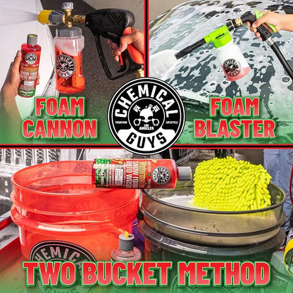 Chemical Guys CWS20864 Watermelon Snow Foam Car Wash Soap (Works with Foam Cannons or Bucket Washes) For Cars, Trucks, Motorcycles, RVs & More, 64 fl oz (Half Gallon) Watermelon Scent