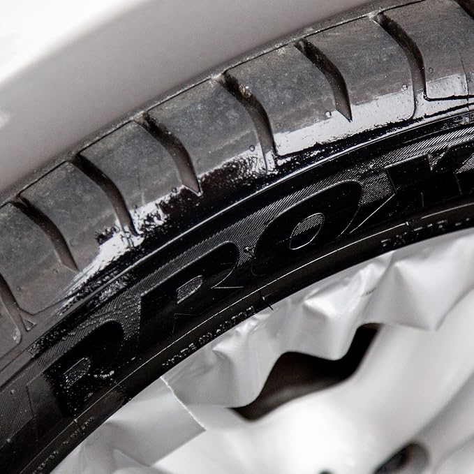 QUIXX 10192 Black Tire Color - Tire Color Restorer, Use on Old Weathered and Dull Tires to Quickly Look Clean, Black, and Better Than New. Great for Cars, Motorcycles, and Rvs