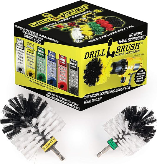 Car Cleaning Supplies - Truck Detail Brush - Wheel Brushes - Car Tire Cleaner - Truck Toolbox Scrubber - Windshield Glass Cleaner Brush - Home Leather Cleaning Tool - Carpet and Upholstery Scrubbing
