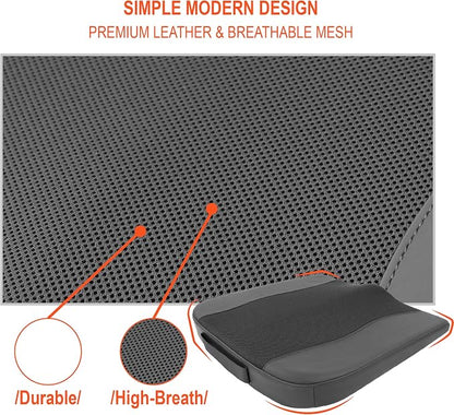 Lofty Aim Car Seat Cushion, Comfort Memory Foam Car Cushions for Driving - Sciatica & Lower Back Pain Relief, Driver Seat Pillow for Auto, Office Chair, Wheelchair - Obsidian Speck Black