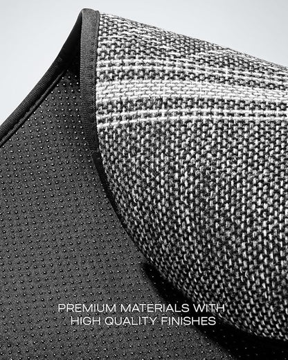 Road Comforts Baja Blanket Seat Covers Gray Diamond Bucket Seat Covers Low Back Full Set - Jacquard Fabric, Airbag Compatible, Universal Fits for Most Cars, Truck, SUV, Vans