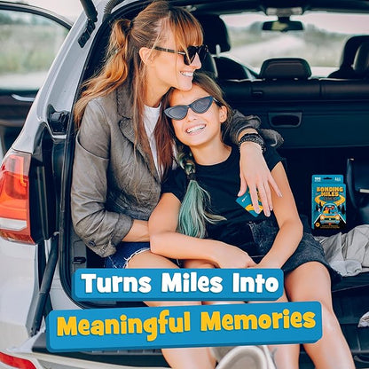 WELL BALANCED Bonding Miles – Road Trip Conversation Card Game for Kids, Teens & Adults, Car Game, Travel Essentials