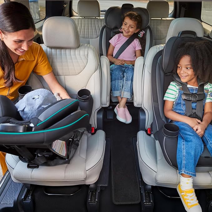 Safety 1st Grow and Go All-in-One Convertible Car Seat, Rear Facing, 5-40 lbs, Forward Facing (30–65 lbs), High Back Booster Seat 40-100 pounds, Vineyard Girl
