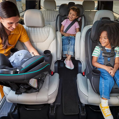 Safety 1st Grow and Go All-in-One Convertible Car Seat, Rear Facing, 5-40 lbs, Forward Facing (30–65 lbs), High Back Booster Seat 40-100 pounds, Iron Frost