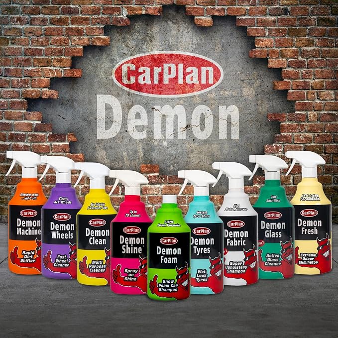 CarPlan Demon Glass 34 fl Oz (1L) - Active Glass Cleaner