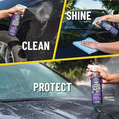 Chemical Guys Quick Detailing Kit With Storage Bag, Raging Rhino SmartOne Exterior Spray, Interior Cleaner, Tire Shine, Microfiber Towels, And Applicators Giftable Car Care Set