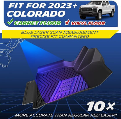 Michelin Vehicle Mats, All-Weather TPE Custom Fit Liner for 2023-2026 Chevy Colorado Carpet Floor, Premier