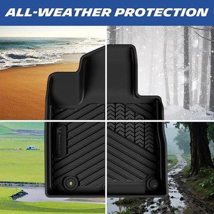 Michelin Vehicle Mats, All-Weather TPE Custom Fit Liner for 2022+ Hyundai Tucson Gas (3 Piece), Premier