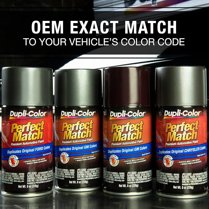 Dupli-Color Perfect Match Premium Automotive Paint, Galaxy Silver (M), 8 oz