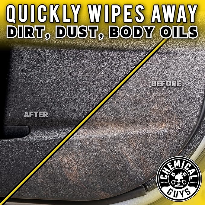 Chemical Guys InnerClean Interior Quick Detailer Cleaner and Protectant for Dashboards Door Panels Seats Trim and Surfaces Non Greasy Interior Car Cleaning Spray and Interior Detailer Spray 16 oz