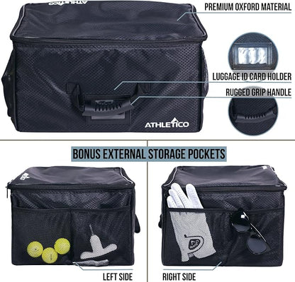 Athletico Golf Trunk Organizer Storage - Car Golf Locker to Store Golf Accessories | Collapsible When Not in Use
