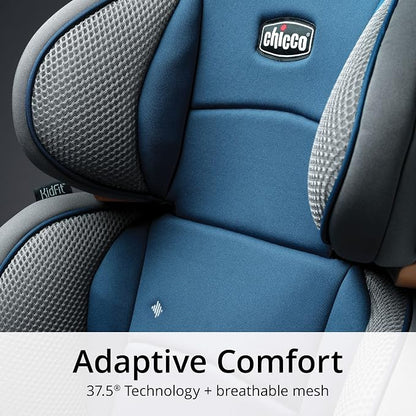 Chicco KidFit Adapt Plus 2-in-1 Belt-Positioning Booster Car Seat, Backless and High Back Booster Seat, for Children Aged 4 Years and up and 40-100 lbs., Vapor/Grey