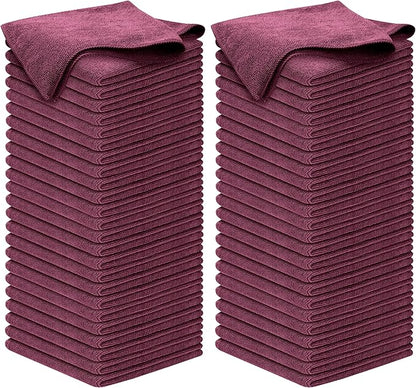 USANOOKS Premium 300GSM Microfiber Cleaning Cloth - 12.5"x12.5" High Performance - 1200 Washes, Ultra Absorbent Microfiber Towels for Cars Undercarriage, Rims & Engine Bay Cleaning - Microfiber Cloth