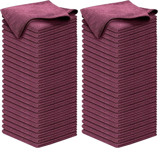 USANOOKS Premium 300GSM Microfiber Cleaning Cloth - 12.5"x12.5" High Performance - 1200 Washes, Ultra Absorbent Microfiber Towels for Cars Undercarriage, Rims & Engine Bay Cleaning - Microfiber Cloth