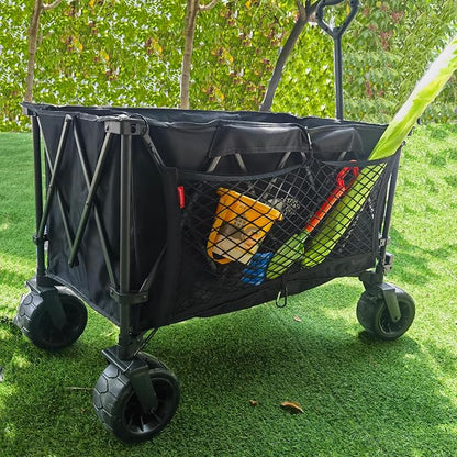 Cargo Net for Utility Folding Wagon, Stroller Wagon, Folding Trolley Cart, Beach Cart Extra Storage Space Large Storage Capacity Net Wagon