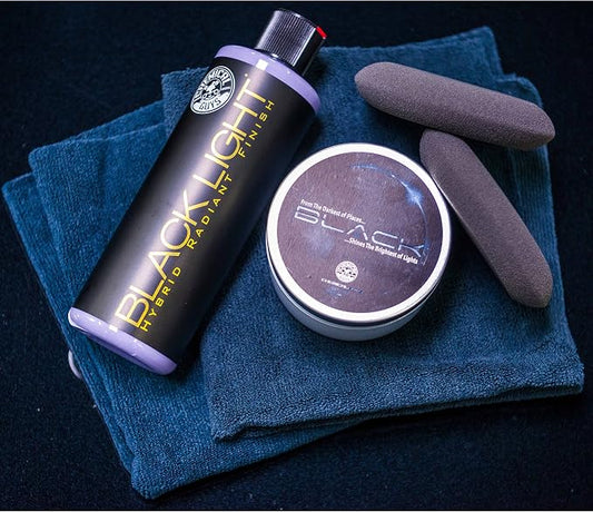 Chemical Guys Black & Dark Color Paint Maintenance Kit - Enhance Gloss, Deepen Shine, Protect Dark Finishes, Restore Depth, Minimize Swirls, Car Care Kit for Black Cars HOL_201