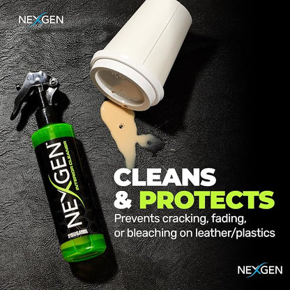 Nexgen Interior Cleaner (16oz) - UV Protection & Residue-Free Professional Finish - On-The-Go Car Detailing - Car Cleaning Supplies - for Leather, Dash, Glass & Upholstery