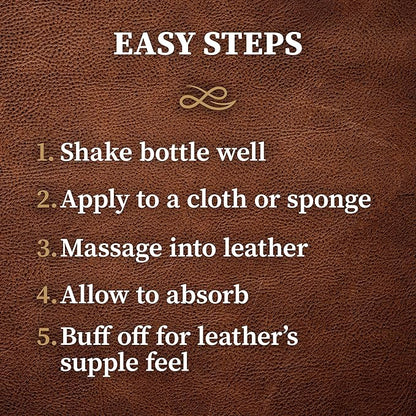 Lexol All Leather Conditioner for Car Seats and Interiors, Couches and Furniture, Shoes and Boots, Bags and Jackets, Baseball Gloves, Horse Saddles, 16.9 oz