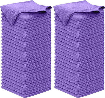 USANOOKS Premium 300GSM Microfiber Cleaning Cloth - 12.5"x12.5" High Performance - 1200 Washes, Ultra Absorbent Microfiber Towels for Cars Undercarriage, Rims & Engine Bay Cleaning - Microfiber Cloth