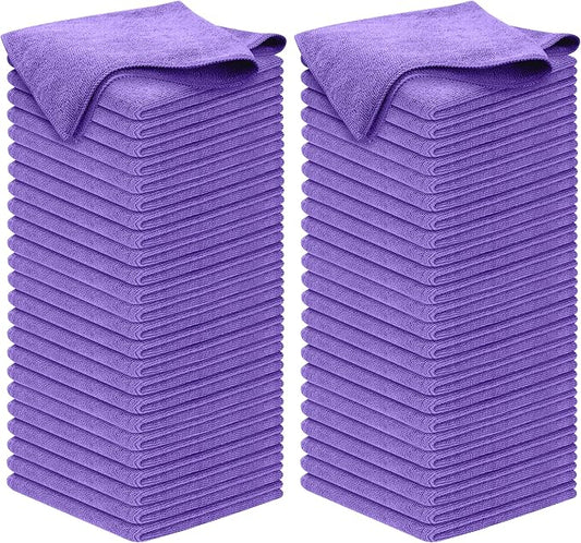 USANOOKS Premium 300GSM Microfiber Cleaning Cloth - 12.5"x12.5" High Performance - 1200 Washes, Ultra Absorbent Microfiber Towels for Cars Undercarriage, Rims & Engine Bay Cleaning - Microfiber Cloth